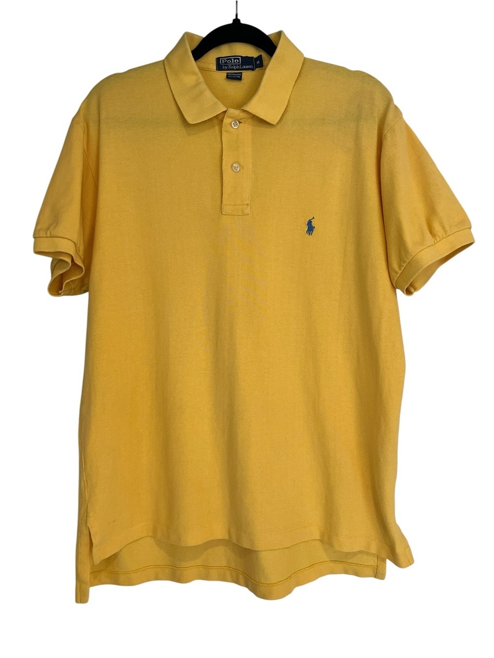 Vintage Polo by Ralph Lauren Bright Yellow 100% Cotton Classic Polo Shirt- M